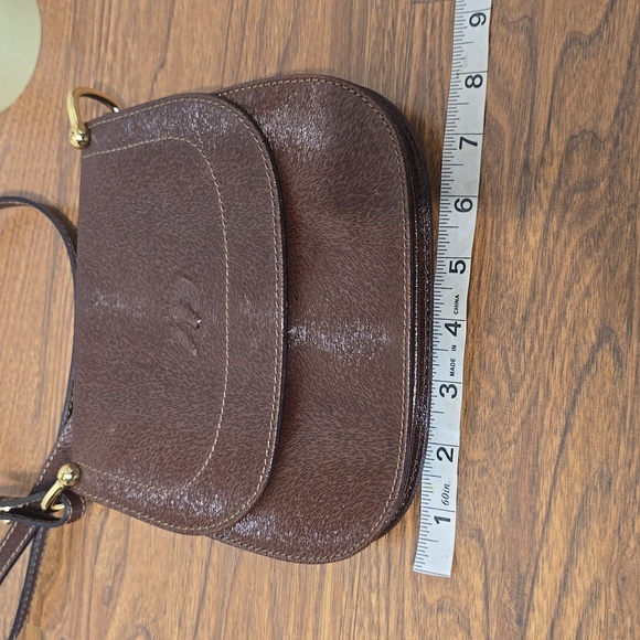 NWOT CAVALLINO BRIDLE BAG EQUINE MADE IN ITALY TEXTURED ECO EXTERIOR - Picture 9 of 10